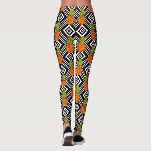 Leggings Ananas géométriques (Dos)