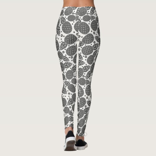 Leggings Ananas monochromes 2 (Dos)