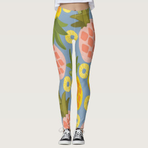 Leggings Ananas naturel Abstrait : Beauté Vintage.