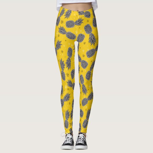 Leggings Ananas Sur Gold 2 (Devant)