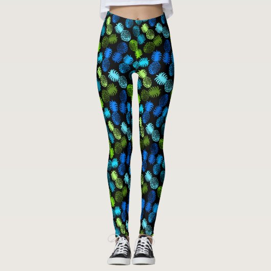 Leggings Ananas tropical de Momona Hawaiian (Devant)