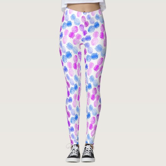 Leggings Ananas tropical de Momona Hawaiian (Devant)