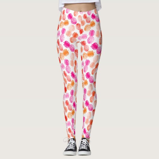 Leggings Ananas tropical de Momona Hawaiian (Devant)