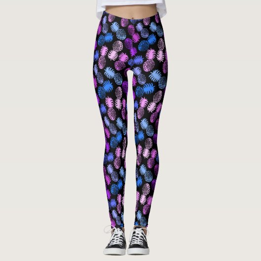 Leggings Ananas tropical de Momona Hawaiian (Devant)