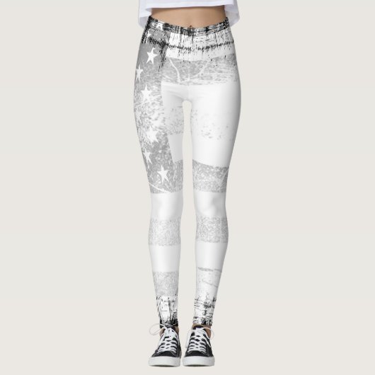 Leggings Ancien drapeau américain (Devant)