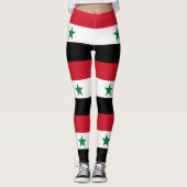 Leggings Ancien drapeau de Syrie (Devant)
