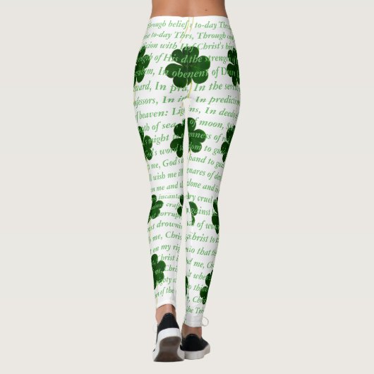Leggings Ancien poème irlandais St. Patrick Hymn The Deer's (Dos)