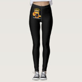 Leggings Ancien roadster jaune avec fenêtres avant coupées (Devant)
