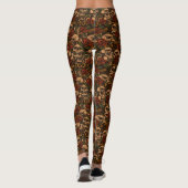 Leggings Ancien Tatouage Rose des pistolets Skuls (Dos)