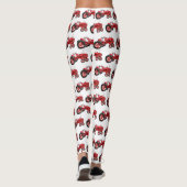 Leggings Ancien tracteur rouge (Dos)