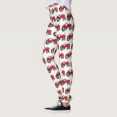 Leggings Ancien tracteur rouge (Gauche)