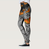LEGGINGS ANCIENNE LACE MOTIF BLACK LEGINGS BUTTERFLIGS (Gauche)