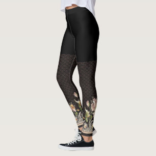 Leggings Ancienne légende de la broderie
