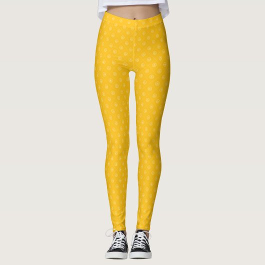 Leggings Ancre jaune (Devant)