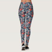 Leggings Ancres et motif nautiques de corde (Dos)