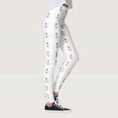 Leggings Ancres rouges nautiques (Droite)