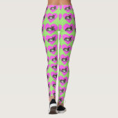 Leggings Âne au cœur rose (Dos)