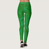 Leggings Anémone en vert de la forêt, (Dos)