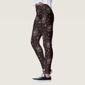 Leggings Ange de Noël gothique foncé (Gauche)