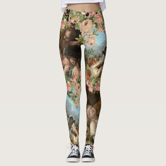 Leggings angels cherubins art of Boucher (Devant)