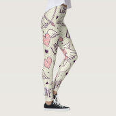 Leggings Angels, Saint Valentin, motif d'amour. (Droite)