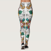 Leggings Anges de Noël multicolores (Dos)