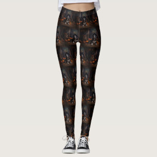 Leggings Anglais Cocker Espagnol Citrouille Halloween effra