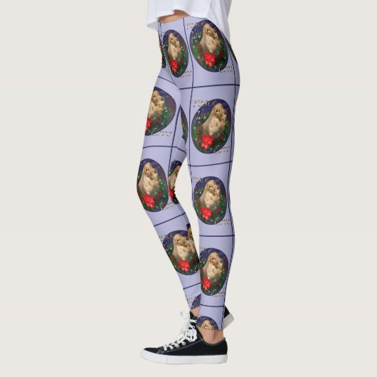 Leggings Anglais Cocker Spaniel Christmas (Gauche)