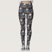 Leggings Anglais Setter Halloween Éffrayant (Devant)