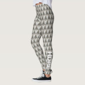 Leggings Angle ruban de la conscience blanche Mots personna (Gauche)