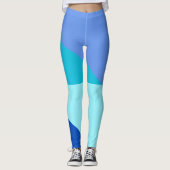 Leggings Angles bleus chic (Devant)