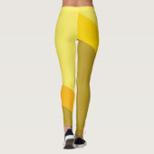 Leggings Angles jaunes et tans chic (Dos)