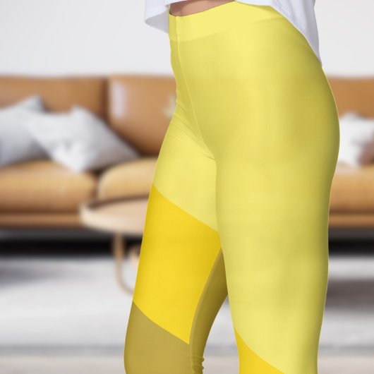Leggings Angles jaunes et tans chic
