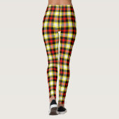 Leggings Angola Drapeau Couleurs Plaid Buffalo Motif (Dos)