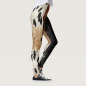 Leggings Animal de la vache Brown de l'Ouest (Droite)