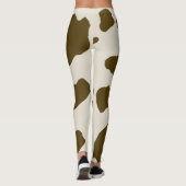 Leggings Animal Faux Peau Brown de vache (Dos)
