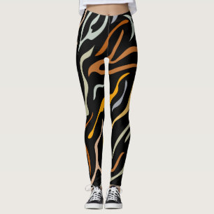 Leggings Animal Motif couleur tigre