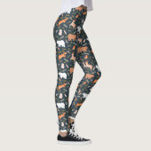 Leggings Animaux de forêt et Motif de feuilles (Droite)