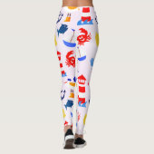 Leggings Animaux de l'océan bleu (Dos)