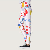 Leggings Animaux de l'océan bleu (Gauche)