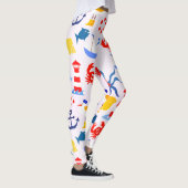 Leggings Animaux de l'océan bleu (Droite)