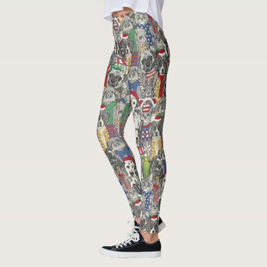 Leggings animaux de noël (Gauche)