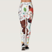 Leggings Animaux des bois sans soudure (Dos)