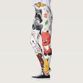 Leggings Animaux des bois sans soudure (Gauche)