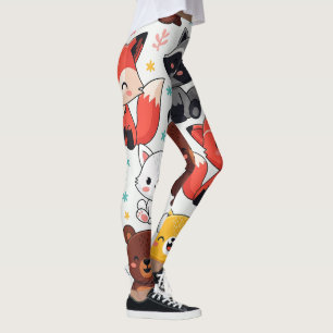 Leggings Animaux des bois sans soudure