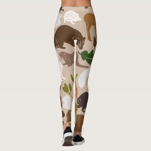 Leggings Animaux forestiers (Dos)