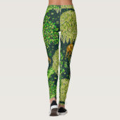 Leggings ANIMAUX FORESTIERS, CERFS PAR UN BROOK Green Flora (Dos)
