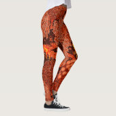 Leggings ANIMAUX FORESTIERS, DEERS PAR UN BROOK Red Yellow  (Droite)