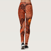 Leggings ANIMAUX FORESTIERS, DEERS PAR UN BROOK Red Yellow  (Dos)