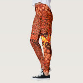 Leggings ANIMAUX FORESTIERS, DEERS PAR UN BROOK Red Yellow  (Gauche)